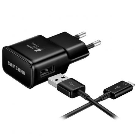 Cargador de Pared Samsung EP-TA20EBE/ 1 USB + Cable USB Tipo-C/ 2A - Imagen 1
