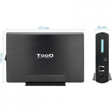 Caja Externa para Disco Duro de 3.5' TooQ TQE-3531B/ USB 2.0