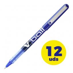 Caja de Bolígrafos de Tinta Líquida Pilot V-Ball NVB7A/ 12 unidades/ Azules - Imagen 1