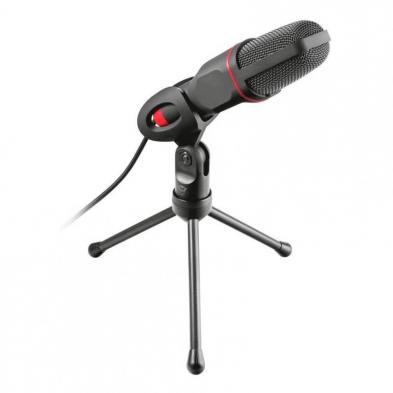 MICRÓFONO TRUST GAMING GXT 212 MICO - OMNIDIRECCIONAL - TRÍPODE - JACK 3.5MM - ADAPTADOR USB - CABLE 180CM