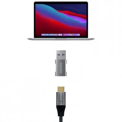 Adaptador USB 3.2 GEN2 Aisens A108-0655/ USB Tipo-C Hembra - USB Macho