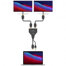 Duplicador HDMI 4K Aisens A123-0654/ 2 HDMI Hembra - HDMI Macho - USB Macho