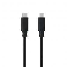 Cable USB 3.1 Nanocable 10.01.4101-L150/ USB Tipo-C Macho - USB Tipo-C Macho/ 1.5m/ Negro