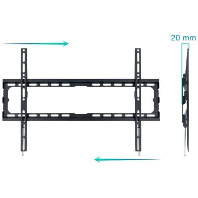 Soporte de Pared Fijo TooQ LP1080F-B para TV de 37-80'/ hasta 45kg