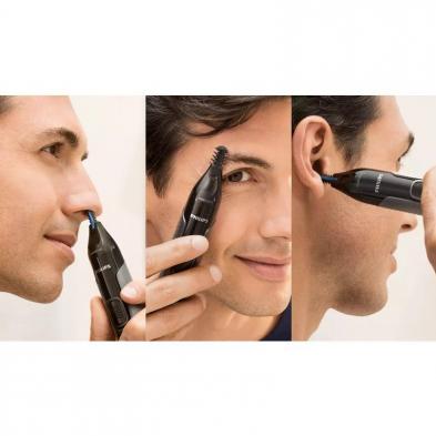 Perfilador Philips Nose Trimmer 3650/ con Pila/ 2 Accesorios
