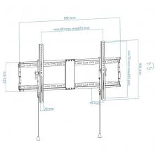 Soporte de Pared Inclinable TooQ LP4391T-B para TV de 43-90'/ hasta 70kg