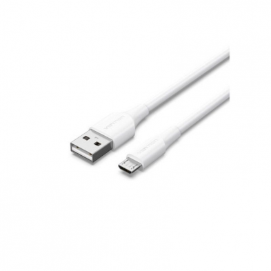 Cable USB 2.0 Vention CTIWF/ USB Macho - MicroUSB Macho/ 1m/ Blanco