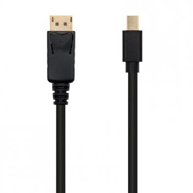 Cable Mini Displayport Nanocable 10.15.2402/ Mini Displayport Macho - Displayport Macho/ 2m/ Negro