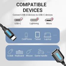 Adaptador USB 2.0 Tipo-C Vention CCSBB/ USB Tipo-C Macho - USB Hembra