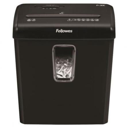 Destructora Fellowes P-30C/ Corte en Partículas de 4 x 34mm/ Negra - Imagen 1