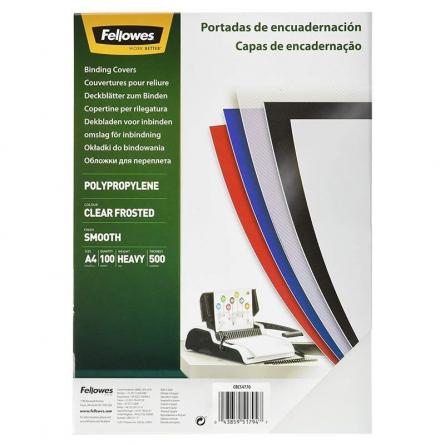 Portadas de Polipropileno Fellowes 54770/ A4/ 500 Micras/ 100 unidades/ Helado Claro - Imagen 1