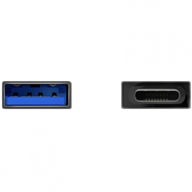 Adaptador USB Aisens A108-0718/ USB Hembra - USB Tipo-C Macho/ Gris