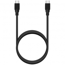 Cable USB 3.2 Tipo-C Aisens A107-0704 20GBPS 5A 100W/ USB Tipo-C Macho - USB Tipo-C Macho/ 2m/ Negro