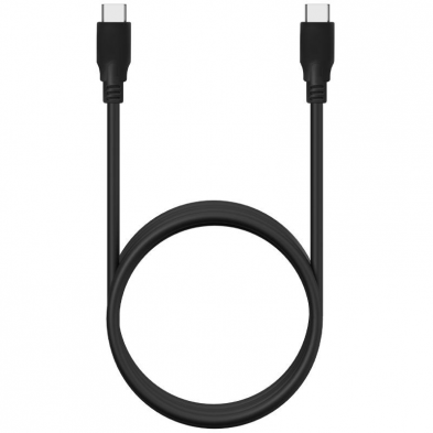 Cable USB 3.2 Tipo-C Aisens A107-0704 20GBPS 5A 100W/ USB Tipo-C Macho - USB Tipo-C Macho/ 2m/ Negro