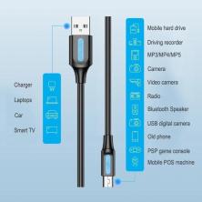 Cable USB 2.0 Vention COMBD/ USB Macho - MiniUSB Macho/ 50cm/ Negro