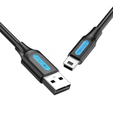 Cable USB 2.0 Vention COMBH/ USB Macho - MiniUSB Macho/ 2m/ Negro