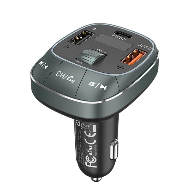 Cargador de Coche Vention FFLB0/ 1xUSB-Tipo C/ 2xUSB/ 30W