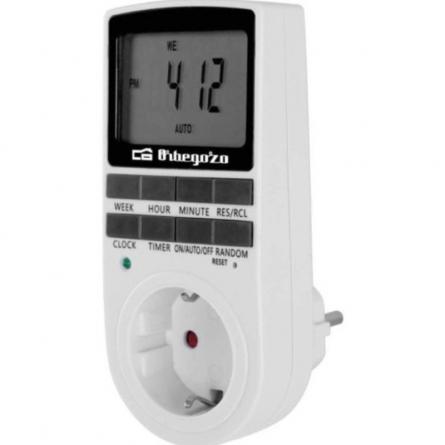 Programador de Enchufe Orbegozo PG 25/ Potencia Máxima 3680W - Imagen 1