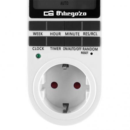 Programador de Enchufe Orbegozo PG 25/ Potencia Máxima 3680W - Imagen 3