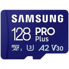Tarjeta de Memoria Samsung PRO Plus 2023 128GB microSD XC/ Clase 10/ 180MBs