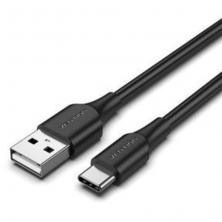 Cable USB 2.0 Vention CTHBF/ USB Tipo-C Macho - USB Macho/ 1m/ Negro