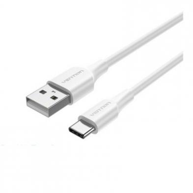 Cable USB 2.0 Vention CTHWF/ USB Tipo-C Macho - USB Macho/ 1m/ Blanco
