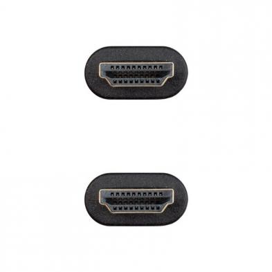 Cable HDMI 2.0 4K CCS Nanocable 10.15.3901/ HDMI Macho - HDMI Macho/ 1m/ Negro