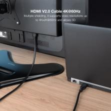 Cable HDMI 2.0 4K CCS Nanocable 10.15.3910/ HDMI Macho - HDMI Macho/ 10m/ Negro
