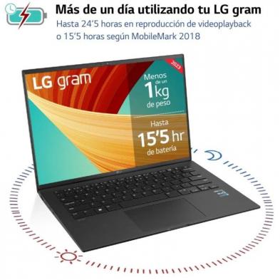 Portátil LG Gram 14Z90R-G.AP75B Intel Core i7-1360P/ 32GB/ 512GB SSD/ 14'/ Win11 Pro