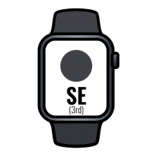 Apple Watch SE 3rd/ Gps/ 40mm/ Caja de Aluminio Medianoche/ Correa Deportiva Medianoche S/M