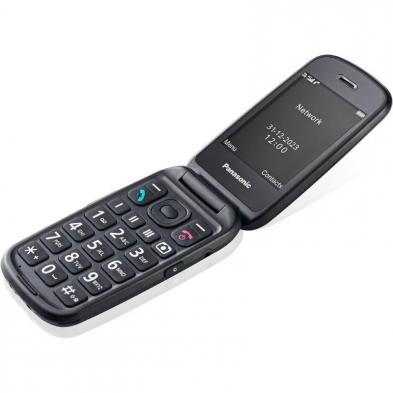 Teléfono Móvil Panasonic KX-TU550 para Personas Mayores/ Negro