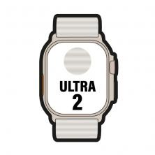 Apple Watch Ultra 2/ GPS/ Cellular/ 49mm/ Caja de Titanio/ Correa Ocean Blanca
