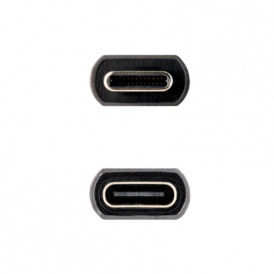 Cable Alargador USB 3.2 Nanocable 10.01.4401-L150/ USB Tipo-C Macho - USB Tipo-C Hembra/ 1.5m/ Negro