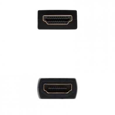 Cable Alargador HDMI Nanocable 10.15.1013/ HDMI Macho - HDMI Hembra/ 3m/ Negro