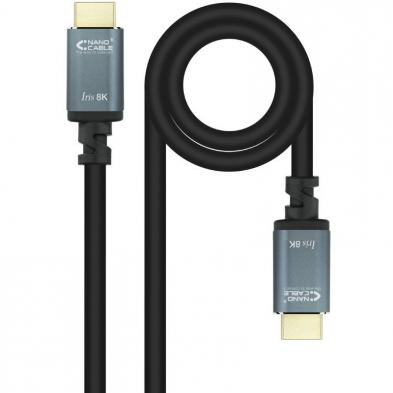 Cable HDMI 2.1 IRIS 8K Nanocable 10.15.8005/ HDMI Macho - HDMI Macho/ 5m/ Negro