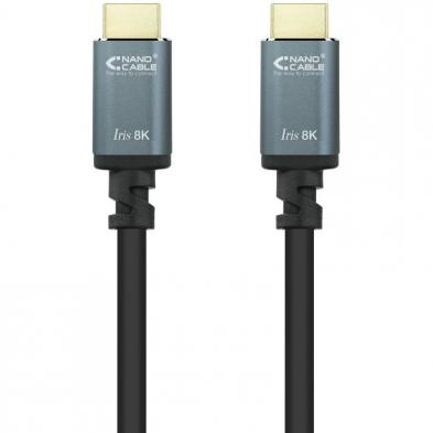 Cable HDMI 2.1 IRIS 8K Nanocable 10.15.8005/ HDMI Macho - HDMI Macho/ 5m/ Negro