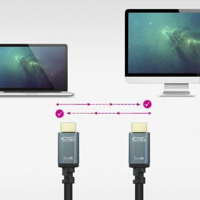 Cable HDMI 2.1 IRIS 8K Nanocable 10.15.8005/ HDMI Macho - HDMI Macho/ 5m/ Negro