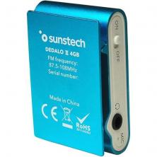 Reproductor MP3 Sunstech Dedalo III/ 4GB/ Radio FM/ Azul