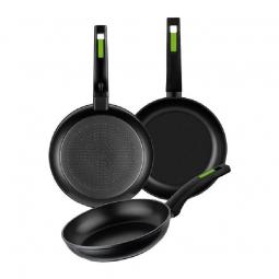 Pack 3 Sartenes Monix Green M481241/ Ø18cm/ Ø22cm/ Ø26cm/ Aluminio forjado - Imagen 1