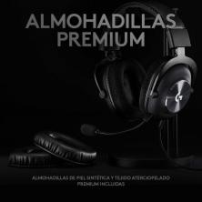 Auriculares Gaming con Micrófono Logitech G Pro X/ USB/ Negro