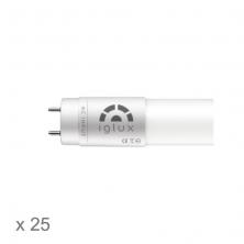 Tubo LED Iglux T8IG-20120-F V2/ 120cm/ Potencia 20W/ 2000 Lúmenes/ 6000ºK/ Pack de 25 uds