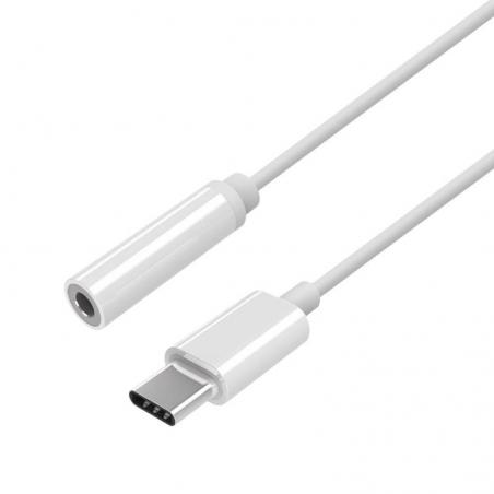 Adaptador Aisens A109-0384/ USB Tipo-C Macho - Jack 3.5 Hembra - Imagen 1