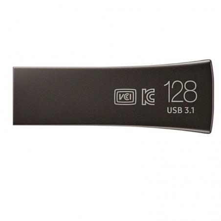 Pendrive 128GB Samsung BAR Titan Gray Plus USB 3.1 - Imagen 2