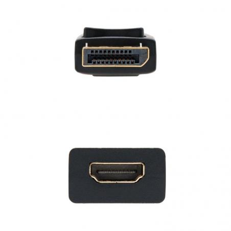 Adaptador Nanocable 10.16.0502/ Displayport Macho - HDMI Hembra - Imagen 2