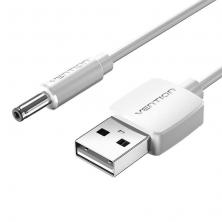 Cable Conversor USB Vention CEXWG/ USB Macho - DC 3.5mm Macho/ 1.5m/ Blanco