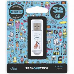 Pendrive 32GB Tech One Tech Que vida mas Perra USB 2.0 - Imagen 1