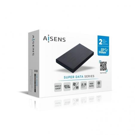 Caja Externa para Disco Duro de 2.5' Aisens ASE-2530B/ USB 3.1 - Imagen 4