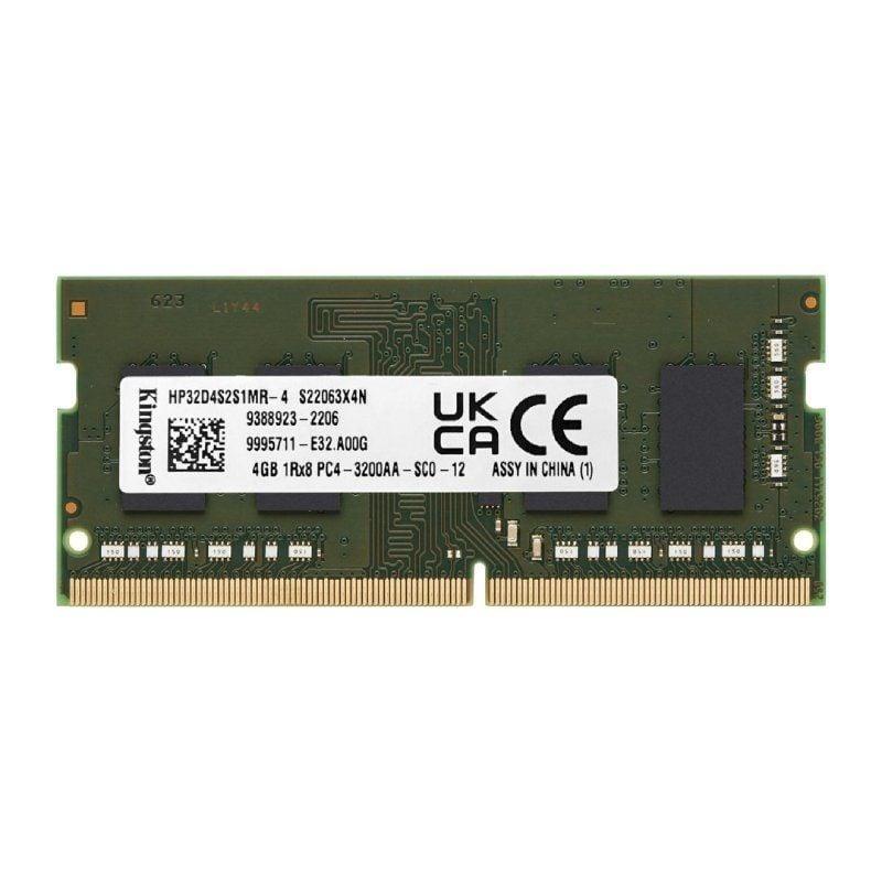 Memoria RAM Kingston 4GB/ DDR4/ 3200MHz/ 1.2V/ CL22/ SODIMM