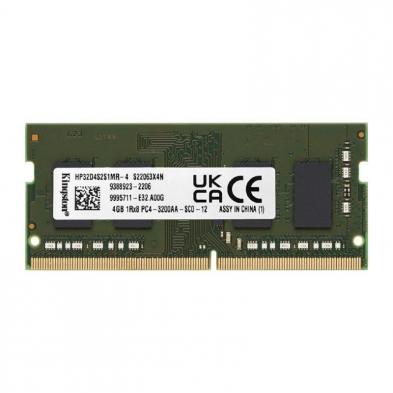 Memoria RAM Kingston 4GB/ DDR4/ 3200MHz/ 1.2V/ CL22/ SODIMM