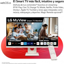 Smart Monitor LG MyView 32SR50F-W 31.5'/ Full HD/ Smart TV/ Multimedia/ Blanco